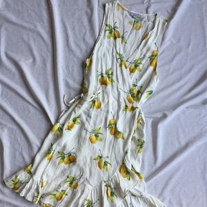 RAILS Madison White Lemon Wrap Dress